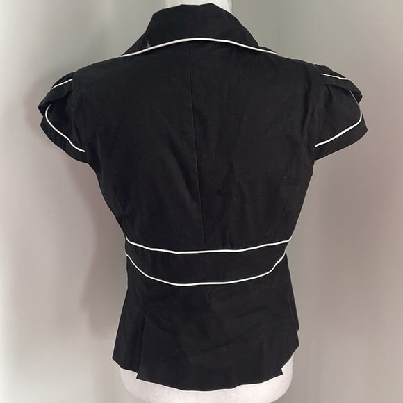 Rampage black and white short sleeve jacket/blazer - Picture 2 of 4